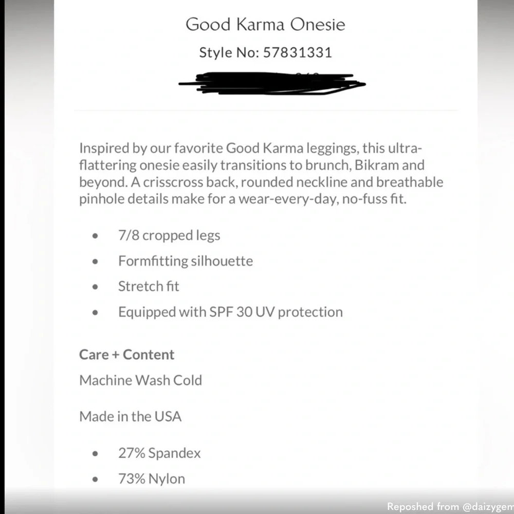 Free People Movement Good Karma Onesie NWOT M/L - Picture 5 of 5